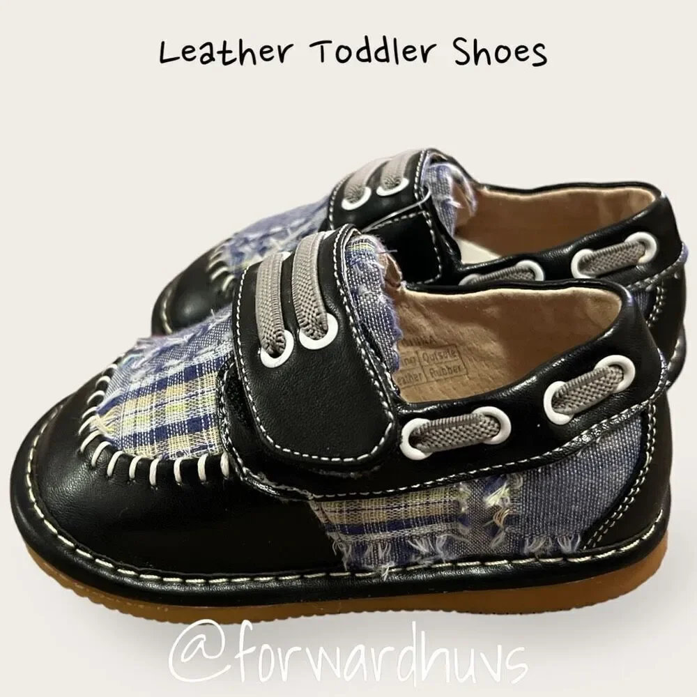 Chic Blue Leather Shoes - New without Tags